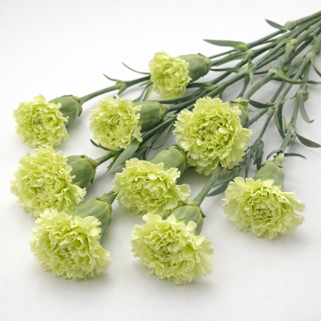 Carnations,Green